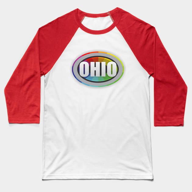 Ohio Graphic Baseball T-Shirt by Dale Preston Design